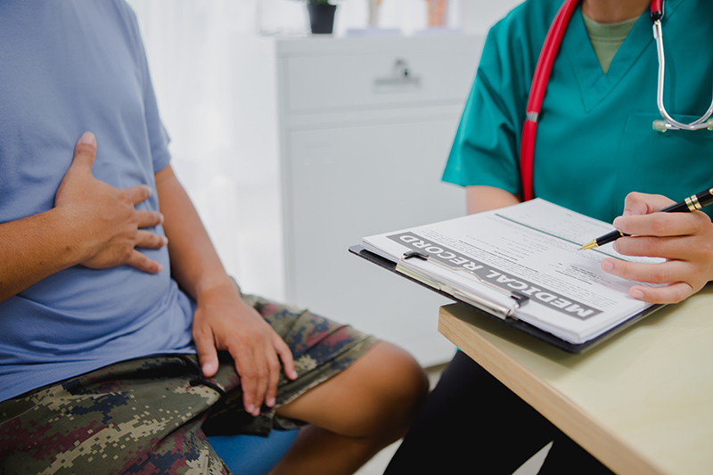 A man in need of a hernia operation